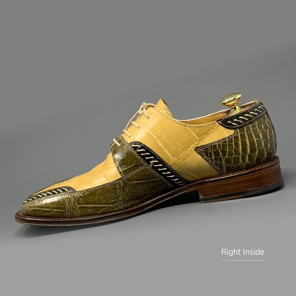 *RARE* DAVID EDEN Exotic Alligator / Decorative Stitch / Bicycle Toe / Men\'s 10 main image 10